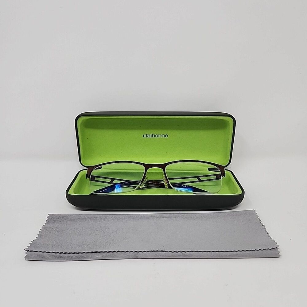 Liz Claiborne CB215 Flexolite Eyeglasses Frame Bronze 53-18-140 NEW Case & Cloth